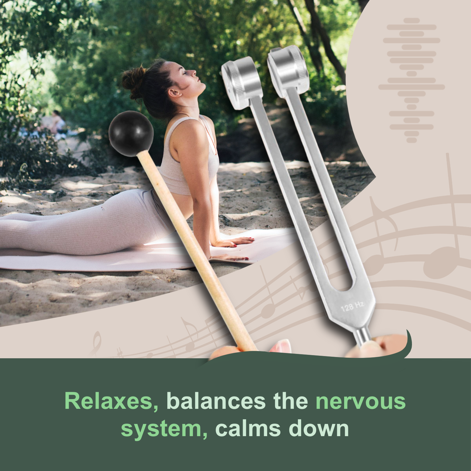ChakraTone | 128Hz Stemvork - Aluminium Geluidshealing Hulpmiddel voor Trillingstherapie