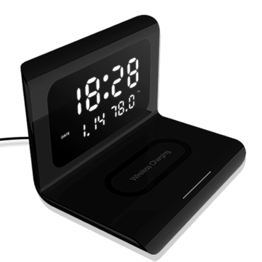 VoltEase | Slimme 3-in-1 draadloze oplader – Snel opladen met 10 W en LED-display